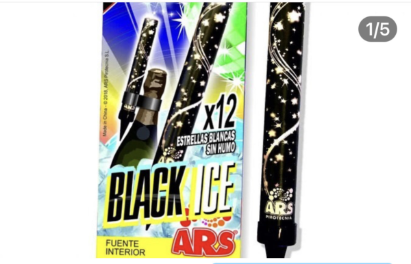 Bengala ICE Black 40’’ Segundos / Cajas de 12 Uds. SIN HUMO